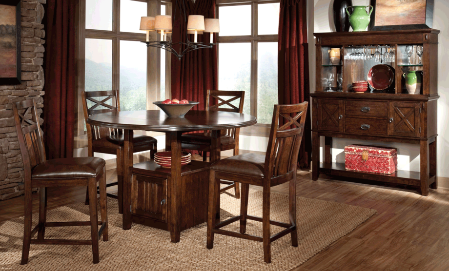 French Polished Dining Room Suite